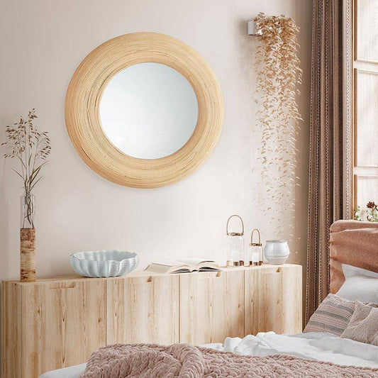 Light Bamboo Mirror