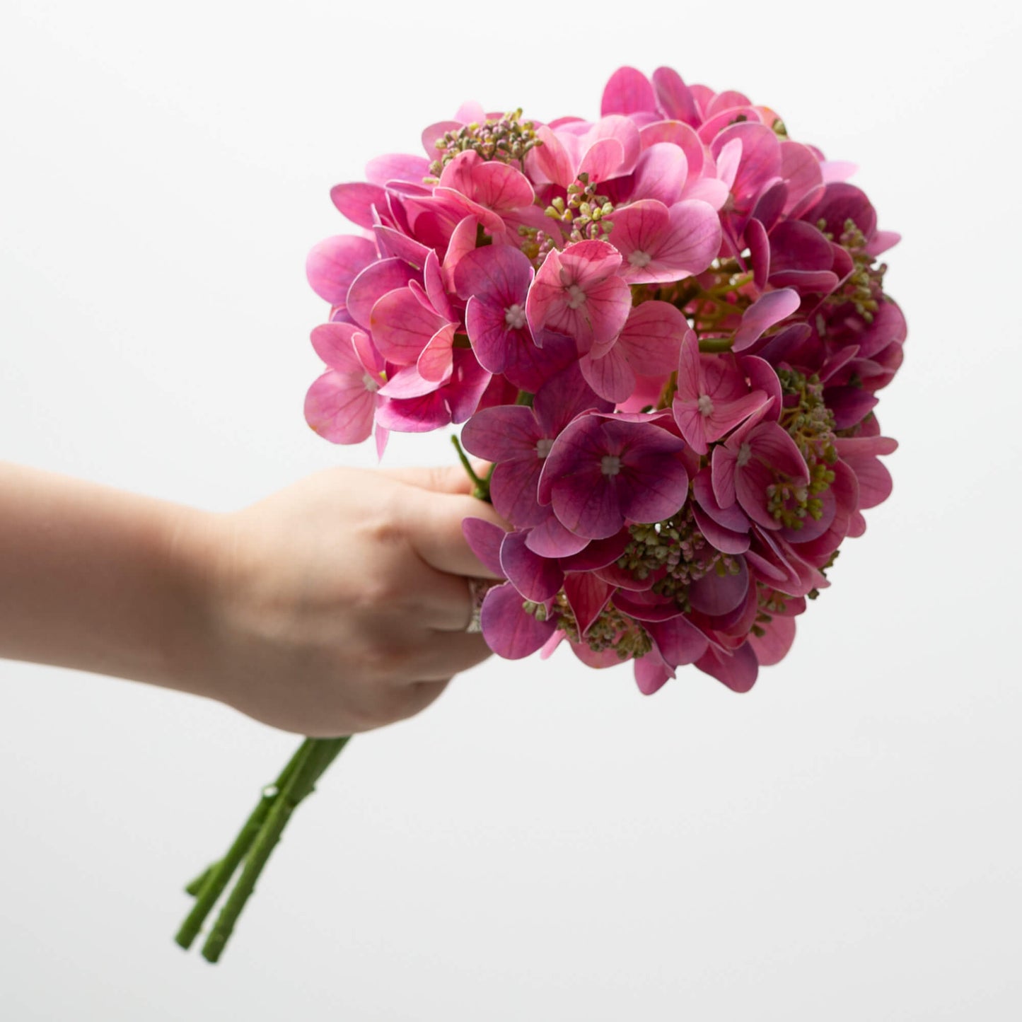 HOT PINK HYDRANGEA BUSH Realtouch