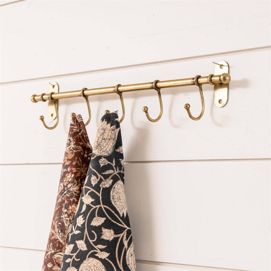 Antiqued Brass Metal Wall Hooks (PC)