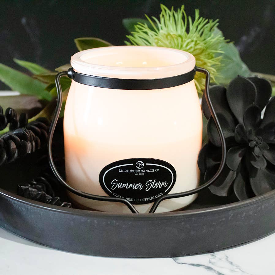 16 oz Butter Jar Candle: Summer Storm