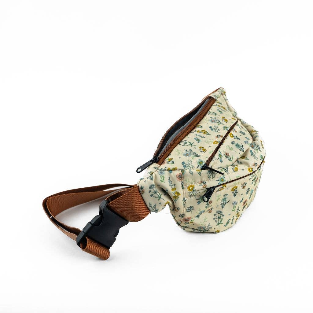 Belt Bag - Spring Floral Cream Sling Bag