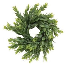 Rainwashed Leaves Candle Ring Gorgeous Greenery for your home Wreath