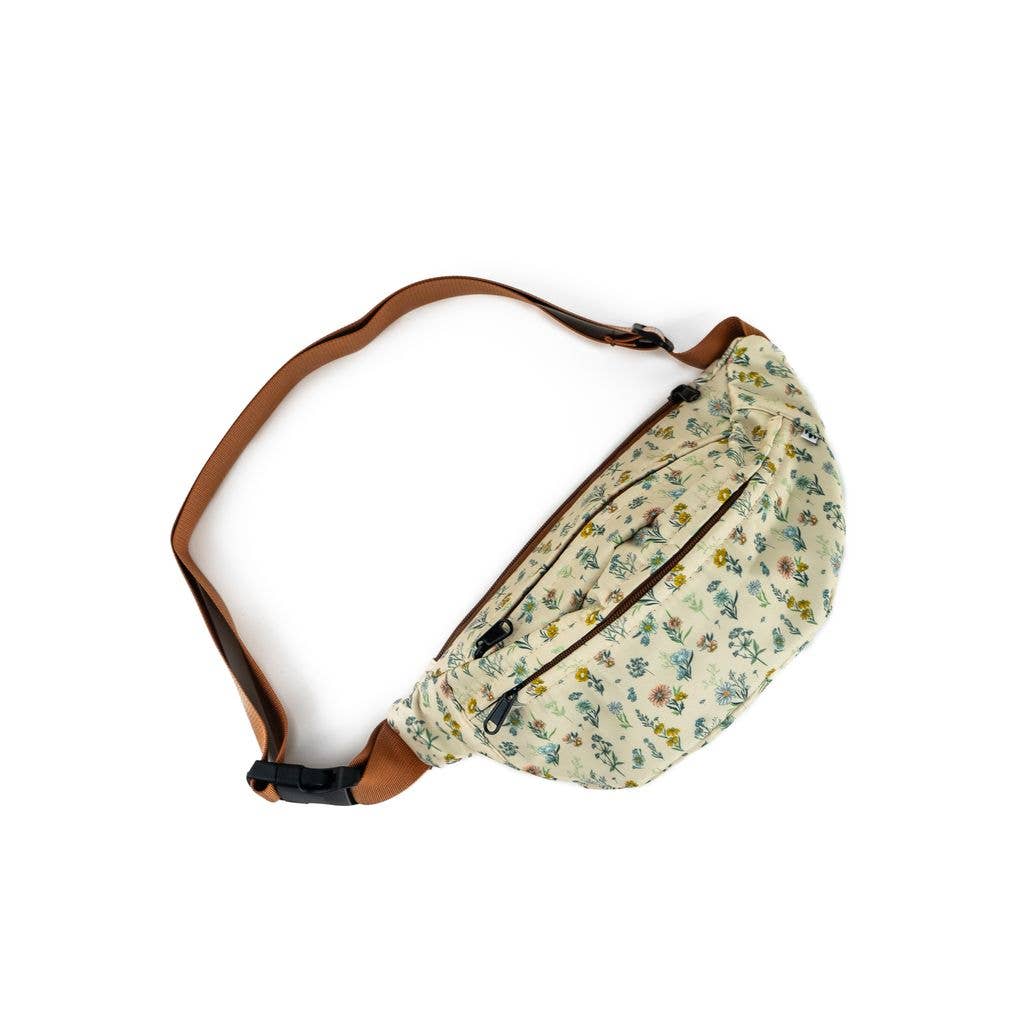 Belt Bag - Spring Floral Cream Sling Bag