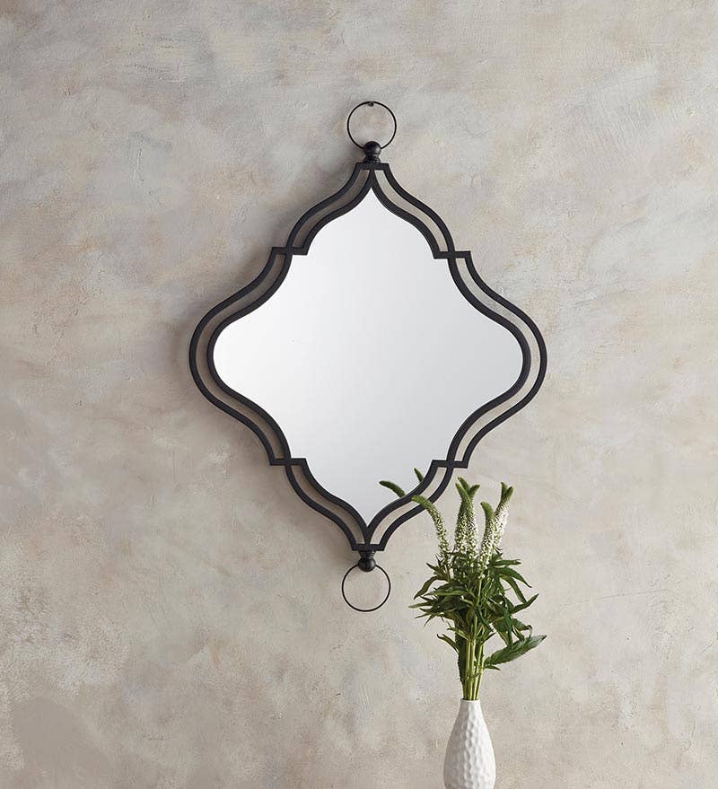 Diamond-Shaped Wall Mirror